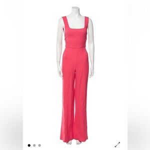 SALONI Vibrant Pink Wide Leg Jumpsuit